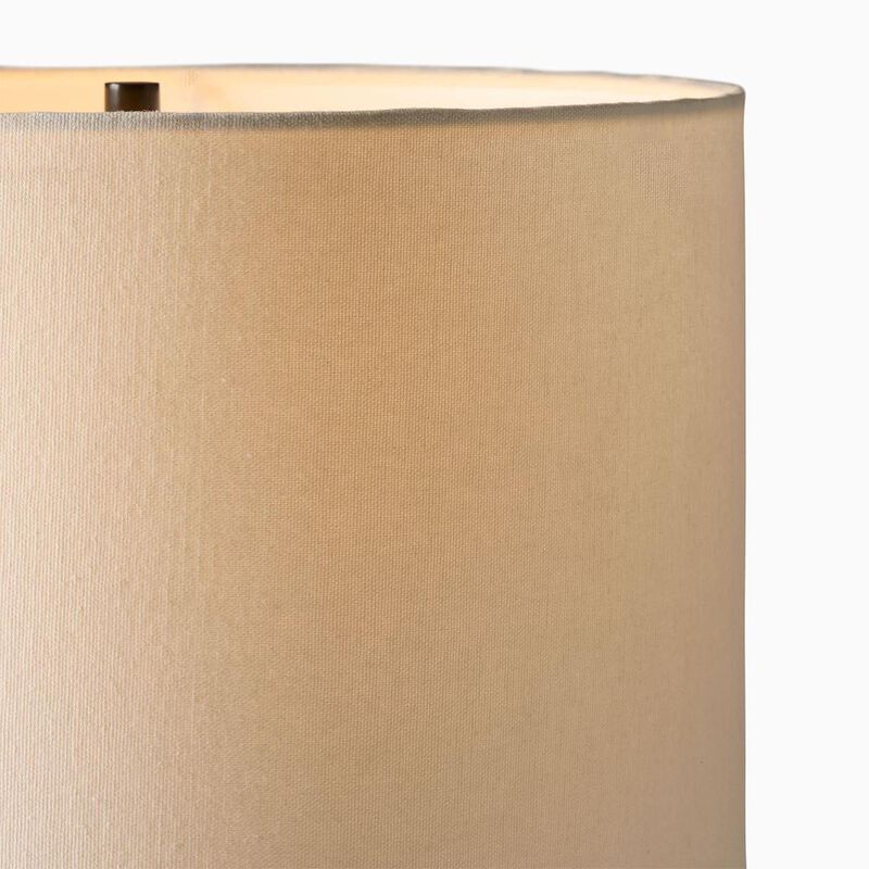West Elm Culver Wood Faceted Table Lamp 51cm image number 1